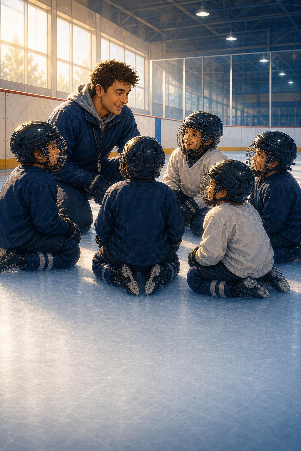 Kids Hockey Coach main menu preview