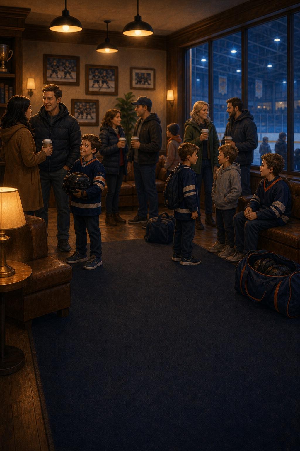 Kids Hockey Coach roster introduction scene
